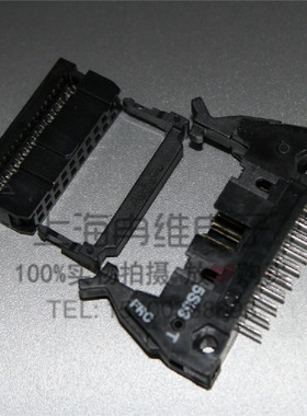 登科牛角插座DC2-20P FC-20P直/弯针 2.54MM间距 插头+FC压线整套