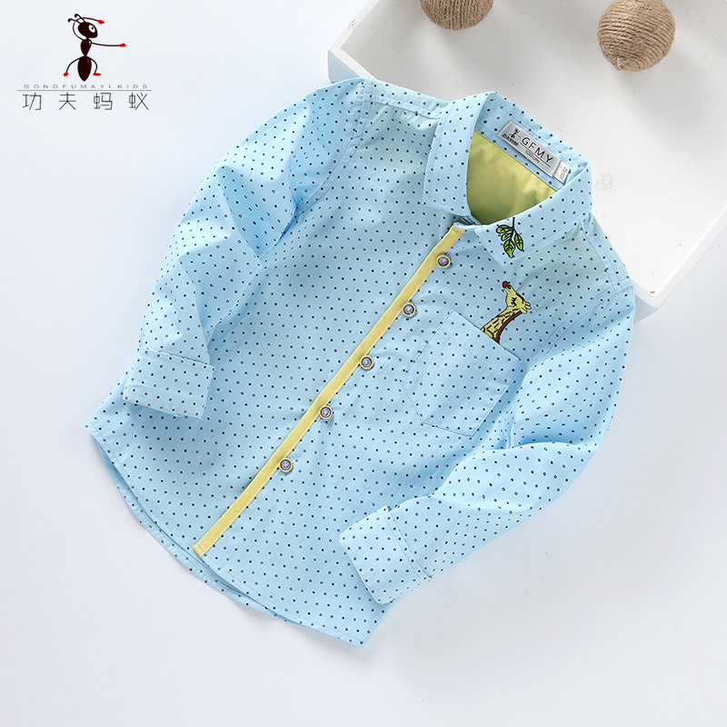 Chemise garcon à manche longue - Ref 2074097 Image 1