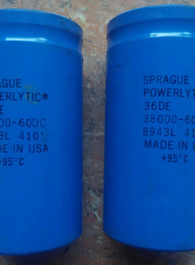 美国思碧 SPRAGUE 36DE系列 60V 38000UF 螺丝脚发烧滤波电容