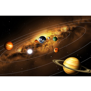 太阳系九大行星宇宙星空海报 儿童早教 教室布置书房宿舍贴画定做