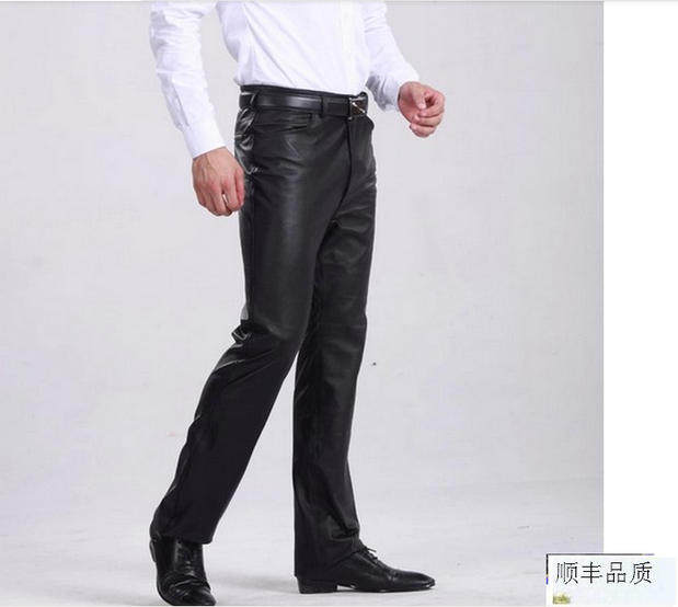 Pantalon cuir homme droit pour hiver - Ref 1489929 Image 1