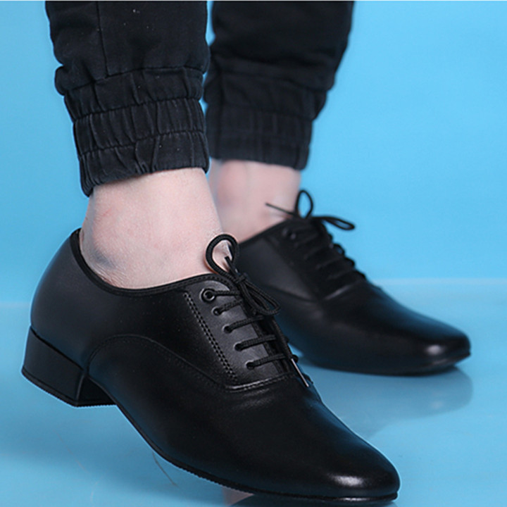 真皮拉丁舞鞋男鞋男式广场舞鞋成人摩登舞鞋软底交谊舞鞋舞蹈鞋男