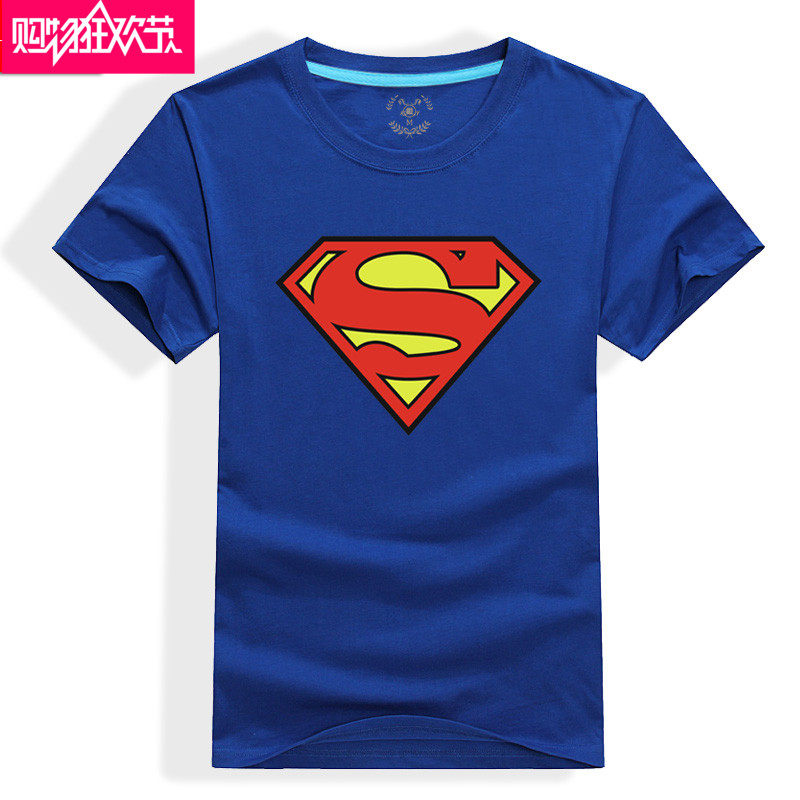 Shuai Supermant Superman short sleeve Men's Couples dress clothes The fat Add fertilizer enlarge man Short sleevedin the Men's clothing, T-shirt  category - from Buy2taobao.com to provide professional Taobao agent buy service