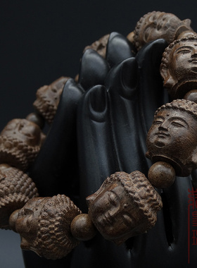 雕刻佛珠饰品天然沉香手串