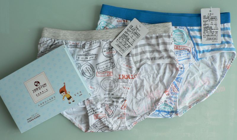 久岁伴少儿莫代尔两条装三角内裤