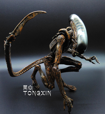 手办异形母后大战铁血战士模型契约关节超可动人偶玩具汽车载摆件