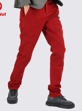 DEVIL NUT 潮牌 恶魔  骨头休闲 女式  直筒裤 BIB  ATH