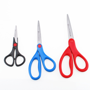 表面砂光文具办公剪刀工业锋利不锈钢美工剪刀家用安全剪纸刀 包邮