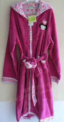 正品久岁伴 睡衣 女童亲子珊瑚绒睡衣睡袍家居服12247