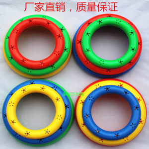 幼儿园晨操器械体操圈塑料有声体操环塑料健身套圈儿童手摇铃玩具