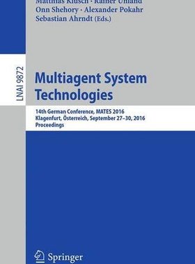 【预订】Multiagent System Technologies
