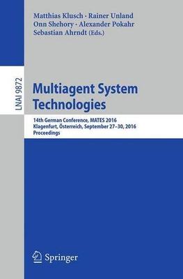 【预订】Multiagent System Technologies