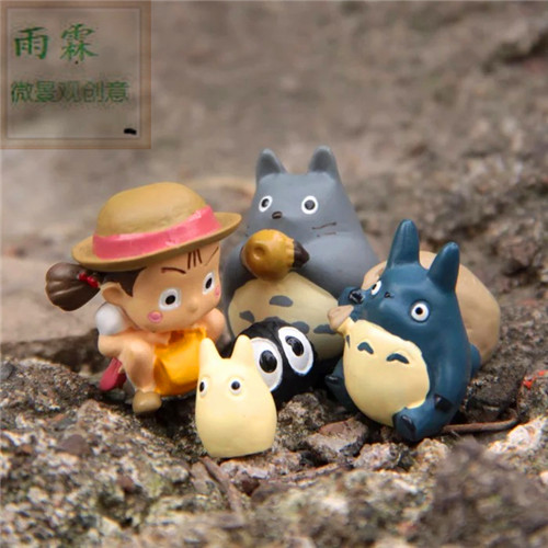 限时秒杀宫崎骏小梅叽喳煤球龙猫丰收日园艺多肉微景观水陆缸摆件