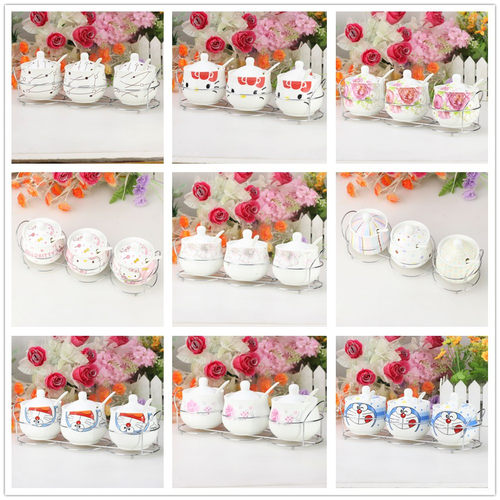 【天天特价】陶瓷骨瓷调味瓶盐罐