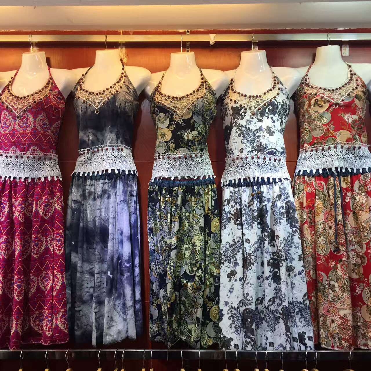 Bohemia undergarment covering the chest and abdomen Chest wrapped dress ethnic customs Floral tape halter skirt longuette childrenin the Women's clothing/Boutique , Skirts  category - from Buy2taobao.com to provide professional Taobao agent buy service