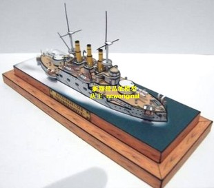 一战沙皇俄国老式战列舰巡洋舰铁甲舰战舰 海战战争军事场景模型