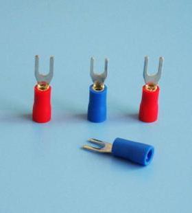 红色100只 SV1.25-3.2接线端子1.5平方Y型1-3U型 线叉形端子叉子