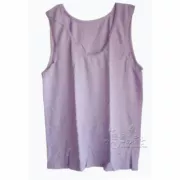 Phụ nữ ba tuổi và trung niên băm nhỏ tay áo liền mạch cotton siêu rộng cỡ lớn vest béo mm thực tế áo mẹ - Áo vest