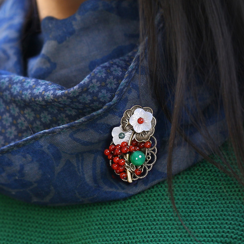 Broche femme en Matériau mixte - Ref 1187144 Image 3