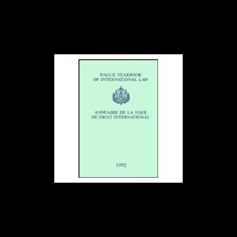 【预售】Hague Yearbook of International Law: Annuaire de 书籍/杂志/报纸 人文社科类原版书 原图主图