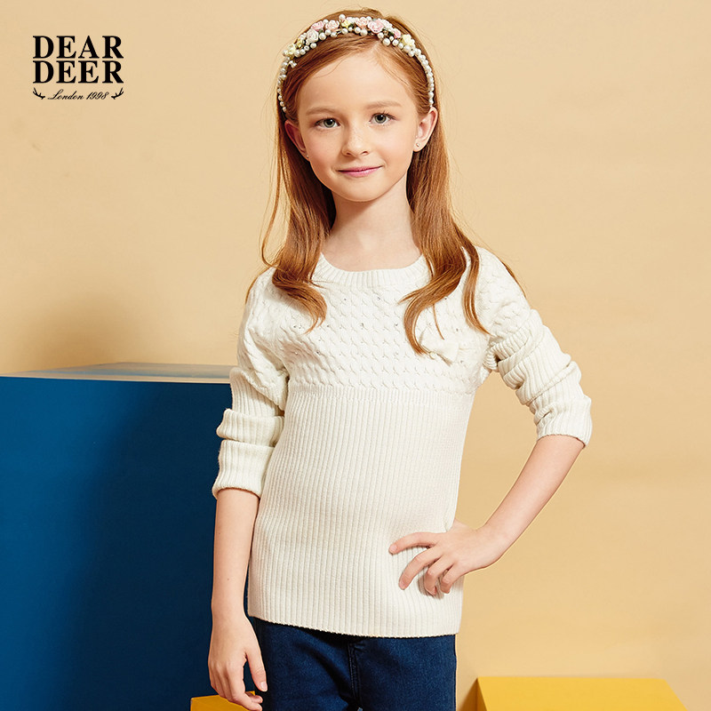 Pull fille DEAR DEER à manche longue - Ref 2105846 Image 1