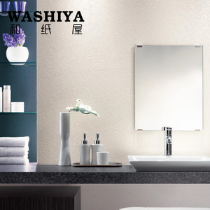 【和纸屋】精致白色雕花 卫生间干区 进口日本墙纸壁纸 按米卖