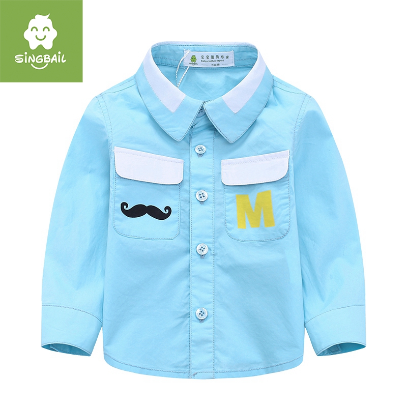 Chemise enfant SINGBAIL à manche longue - Ref 2083175 Image 1