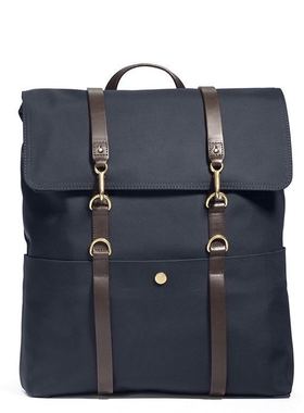 Obscure | Mismo M/S Backpack Navy/Dark Brown 双肩背包