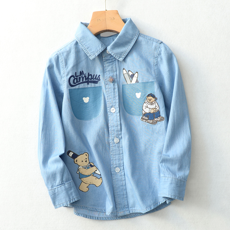 Chemise enfant à manche longue - Ref 2084372 Image 1