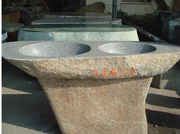 天然洗手盆会所艺术水槽园林景观