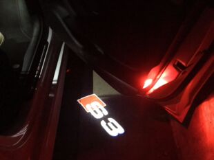奥迪A3 S3 RS3专用LED迎宾灯Audi S3 A3 RS3车门照地灯镭射投影灯