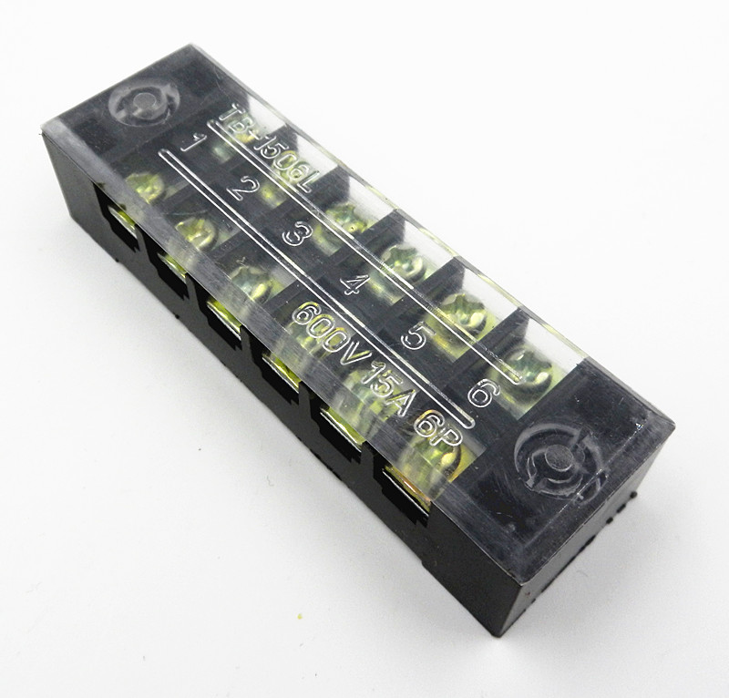 TB-1506接线端子 连接器接线排15A 6位 接线端子排 接线排