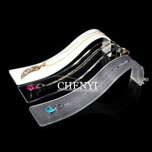 有机玻璃手项链展示架亚克力道具吊坠珠宝金银首饰品座拱形展示托