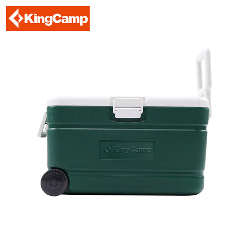 KingCamp保温箱43L户外冷藏冰箱外卖拉杆带轮冷藏箱钓鱼柜 kg3794