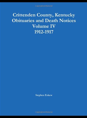 【预售】Crittenden County, Kentucky Obituaries and Death