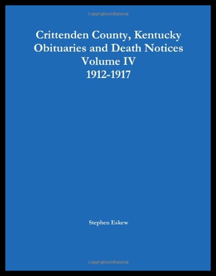 【预售】Crittenden County, Kentucky Obituaries and Death