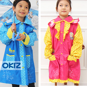 韩国进口 Pororo小企鹅 卡通儿童雨衣雨披男女童卡通雨衣 2色
