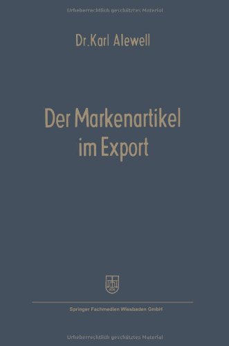 【预售】Der Markenartikel Im Export: Anwendbarkeit Und...