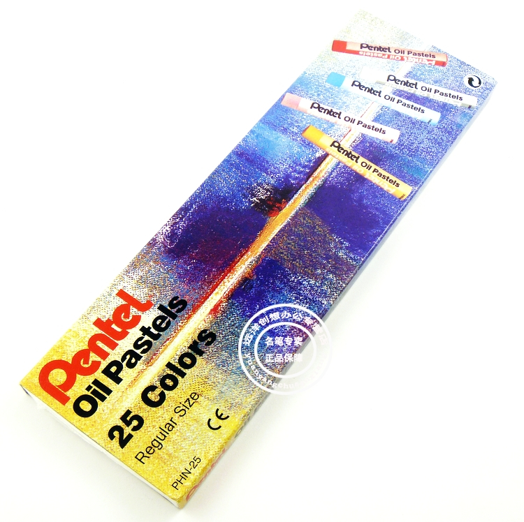 pentel 日本 派通 25色 油画棒 粉蜡笔 鲜艳彩色蜡笔 图绘画 特价