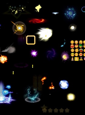 矢量动画特效 都是位图的哦~文件是falsh的 表情