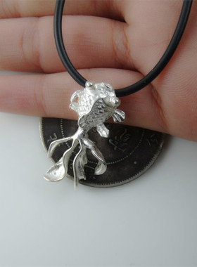 包邮吊坠复古女生足银