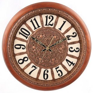 金钟宝GUTEN欧式 客厅实木大挂钟日本静音机芯直径52CM