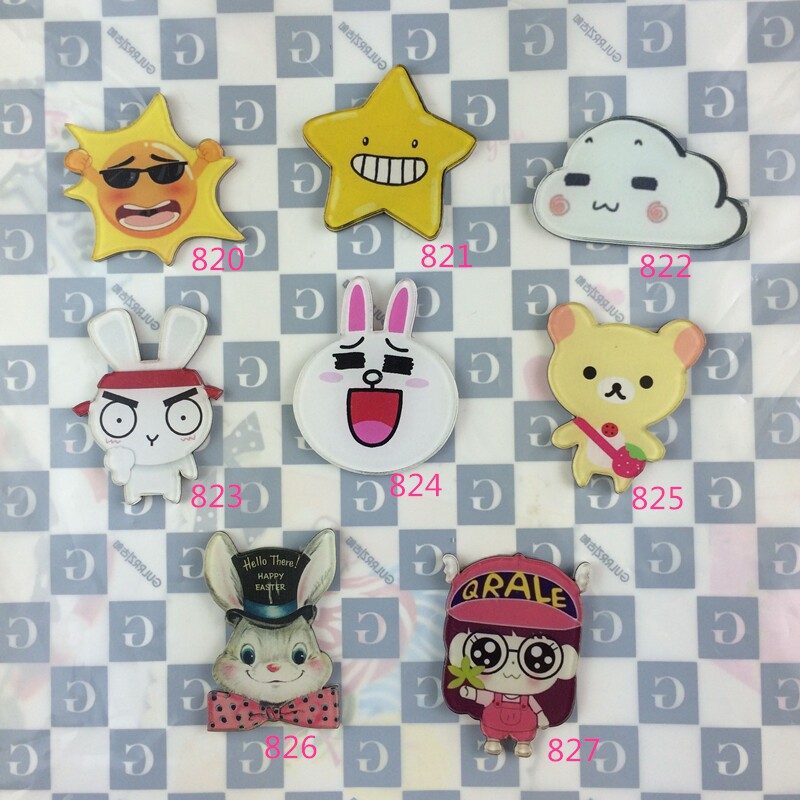 Broche femme en plexiglas - Ref 1183857 Image 1