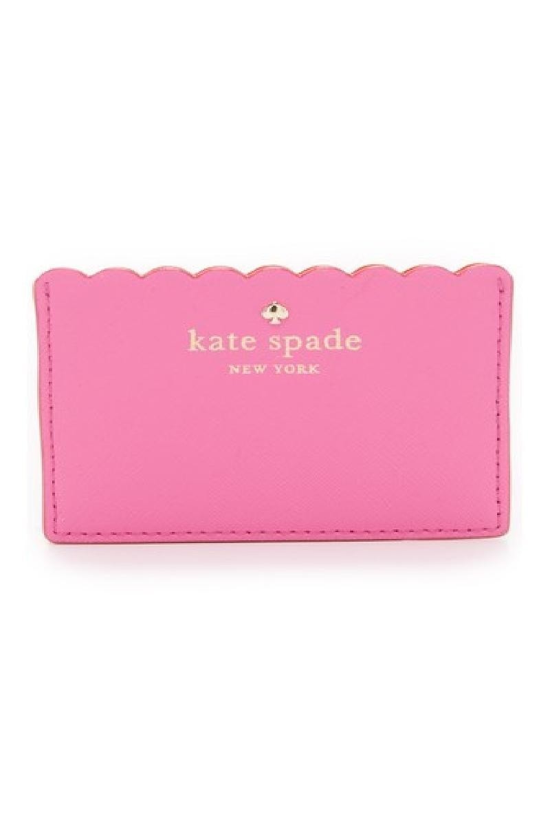 kate spade new york女皮卡包粉粉logo荷叶边潮美国直邮s4683p