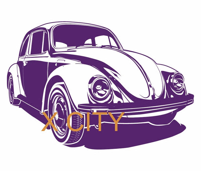 大众甲壳虫复古小轿车贴画Volkswagon VW Bug Beetle车店装饰贴纸
