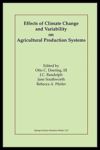 【预售】Effects of Climate Change and Variability on Agri
