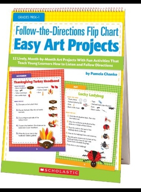 【预售】Follow-The-Directions Flip Chart: Easy Art Projec