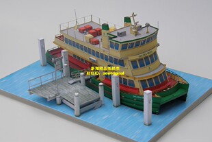 游船码头 游艇码头 港口码头 海港 渔人码头海岸集装箱码头模型