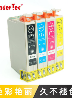 适用爱普生XP-202墨盒爱普生202打印机墨盒EPSON XP-305黑色墨盒XP102 305 405 XP-225 XP-402墨水T177墨水盒