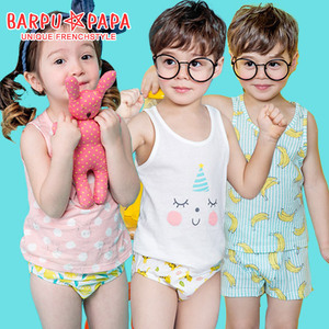 中小儿童纯棉三角内裤小孩平角裤男女宝宝四季轻薄透气打底小裤头